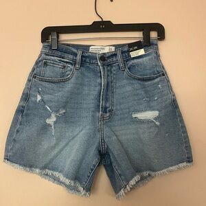 Abercrombie and Fitch curve love high rise dad shorts